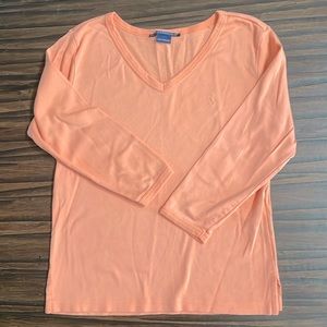 Ralph Lauren size medium light orange 3/4 sleeved tee